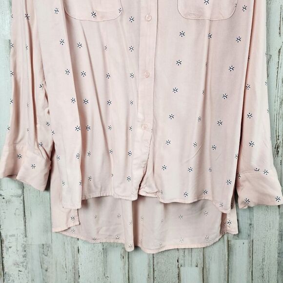 Ava & Viv Button Down Shirt Pink Size X 14W - Picture 5 of 12
